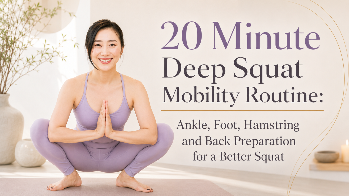 20 Minute Deep Squat Mobility Routine: Ankle, Foot, Hamstring and Back Preparation for a Better Squat