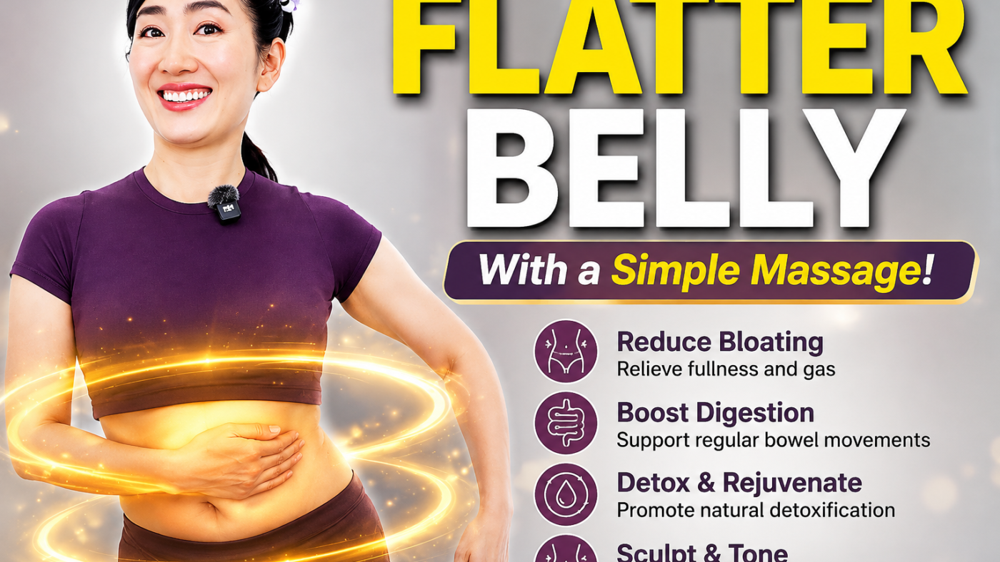 Belly massage for bloating and constipation using gentle clockwise abdominal massage techniques