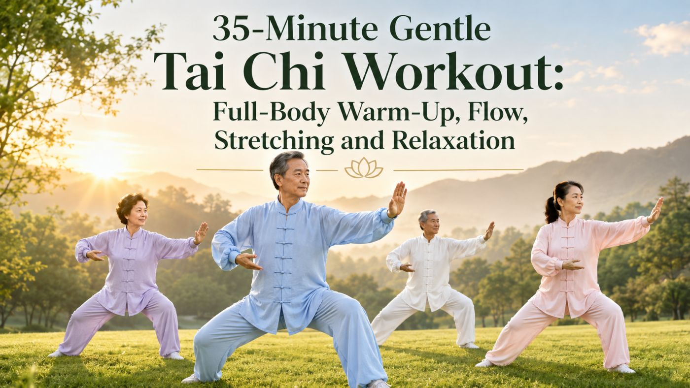 35-Minute Gentle Tai Chi Workout: Full-Body Warm-Up, Flow, Stretching and Relaxation