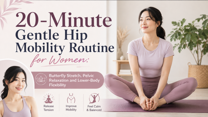 20-Minute Gentle Hip Mobility Routine for Women: Butterfly Stretch, Pelvic Relaxation and Lower-Body Flexibility