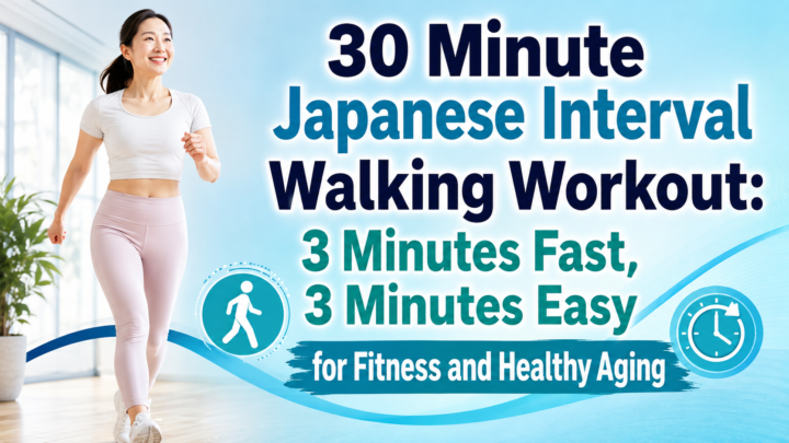 30 Minute Japanese Interval Walking Workout: 3 Minutes Fast, 3 Minutes Easy for Fitness and Healthy Aging