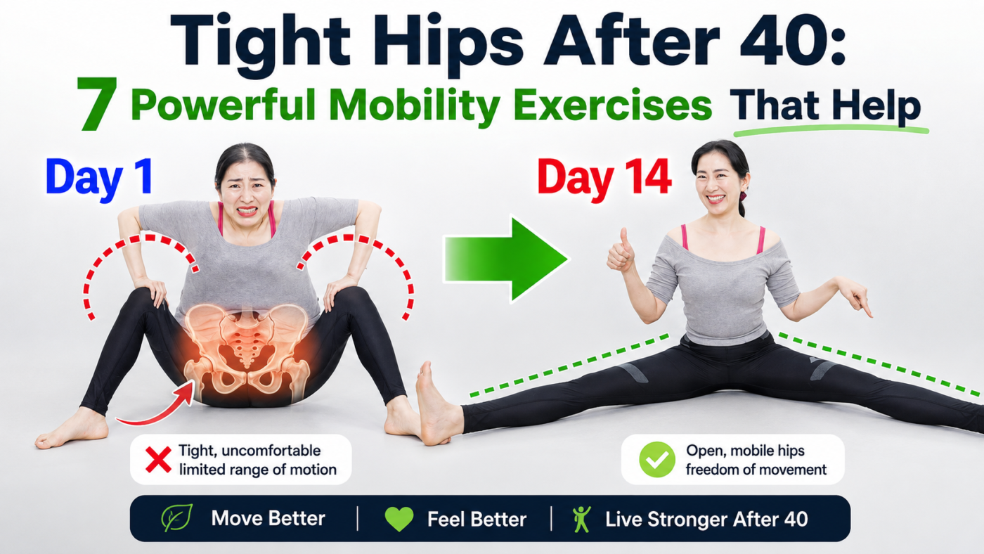 Tight hips after 40 hip mobility and flexibility exercises