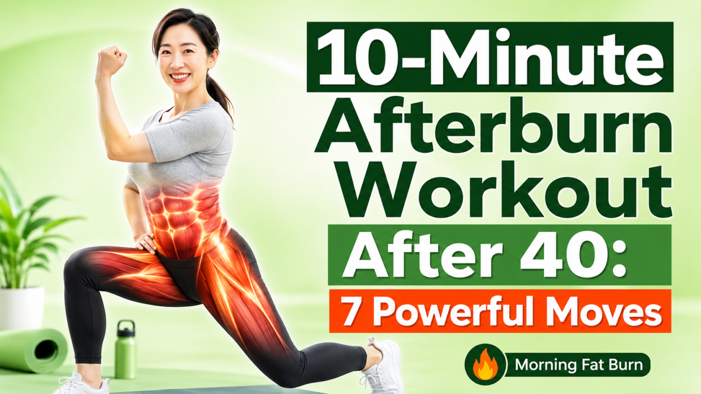10-minute afterburn workout after 40 full-body calorie burning exercises