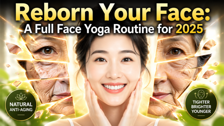 Face yoga after 40 full face exercise routine for cheeks jaw eyes lips and scalp
