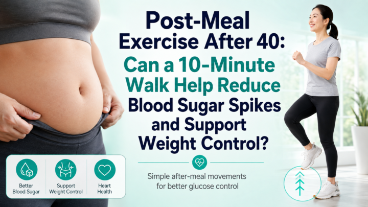 Post-Meal Exercise After 40: Can a 10-Minute Walk Help Reduce Blood Sugar Spikes and Support Weight Control?