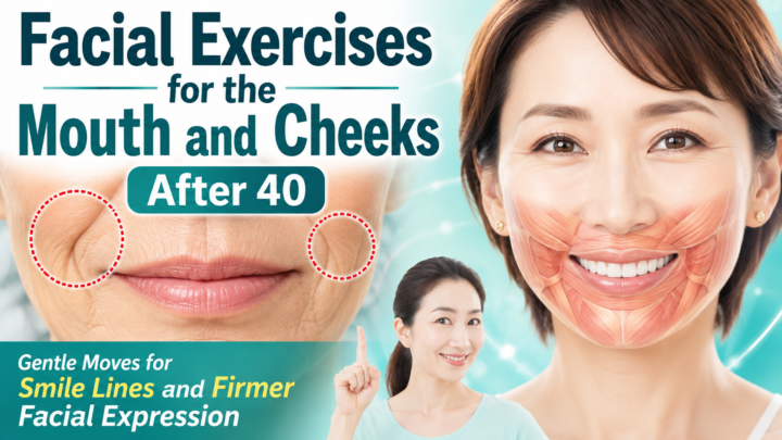 Facial exercises after 40 for mouth and cheeks