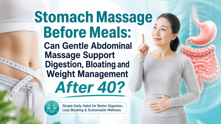 Stomach massage before meals for digestive comfort after 40