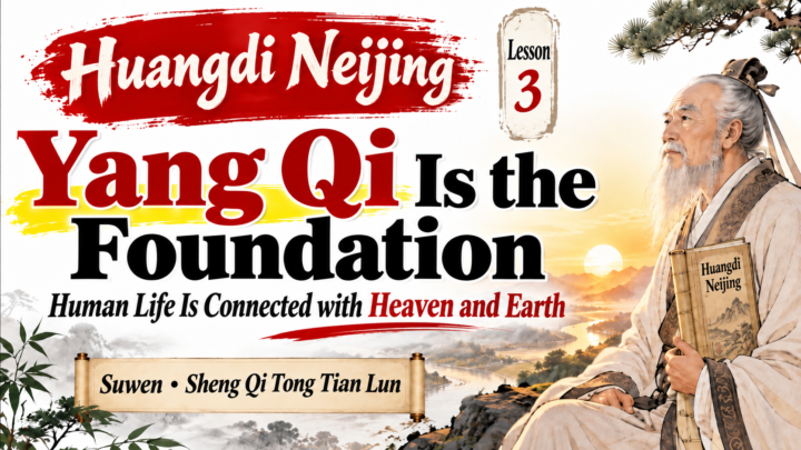 Huangdi Neijing lesson on Yang Qi and Sheng Qi Tong Tian Lun