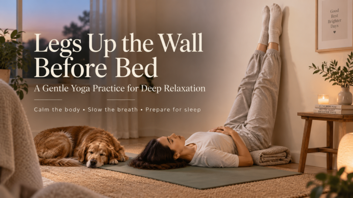 legs up the wall before bed restorative yoga practice