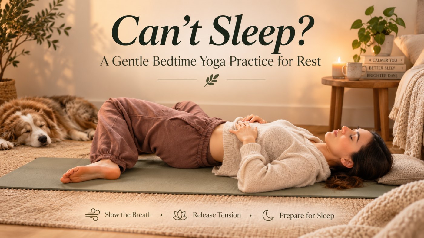 10-minute bedtime yoga gentle wind-down practice