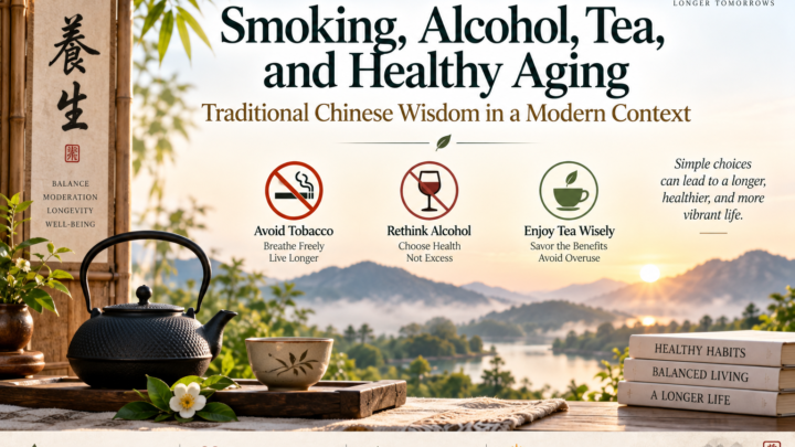 Smoking alcohol and tea in healthy aging through traditional Chinese wisdom and modern health science