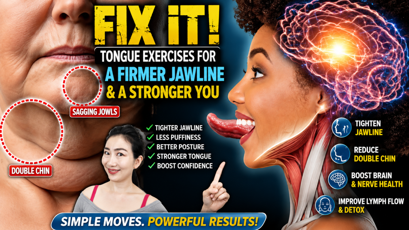 tongue exercises for jawline and chin muscle control