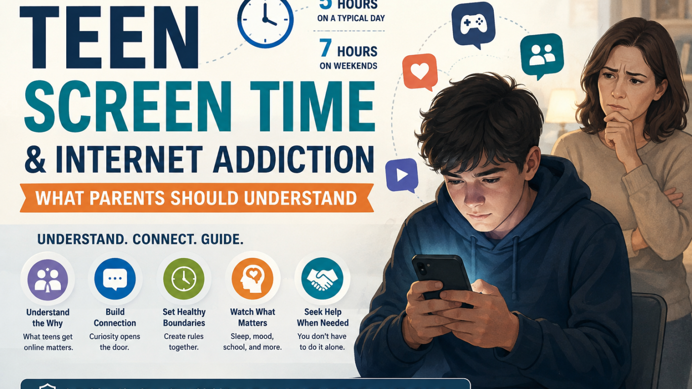 Teen Screen Time, Social Media and Internet Addiction: What Parents Should Understand