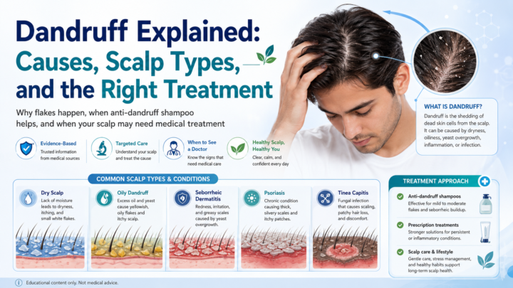Dandruff causes and treatment