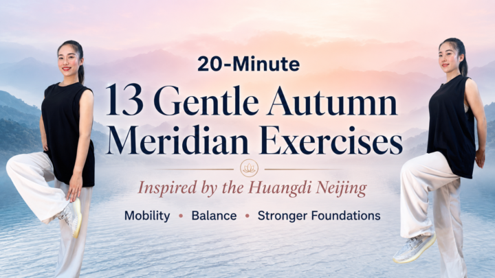 13 autumn meridian exercises inspired by the Huangdi Neijing for mobility and healthy aging