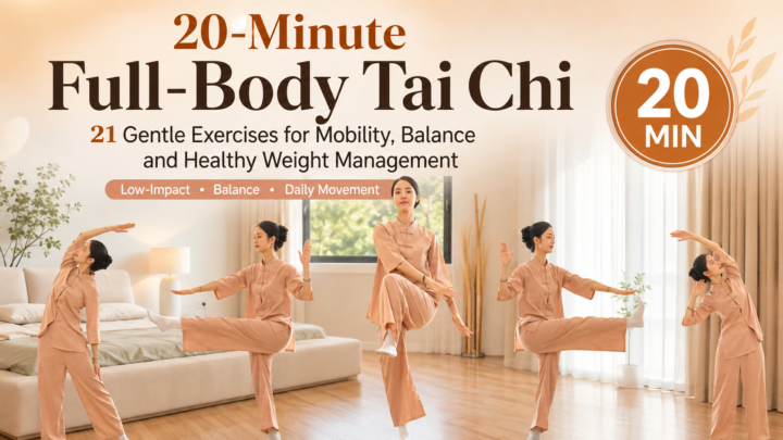 21 gentle Tai Chi exercises for full-body mobility balance and healthy weight management