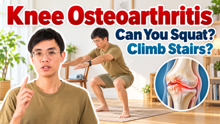 Squats for knee osteoarthritis with progressive knee strengthening exercises