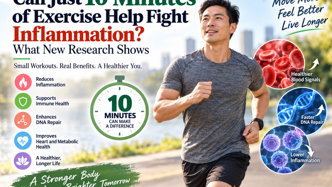 10 minute exercise benefits for inflammation and health