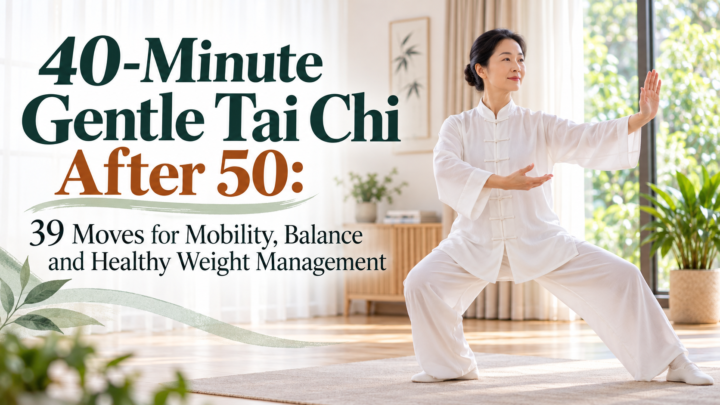 40-minute gentle Tai Chi after 50 for mobility balance and healthy weight management
