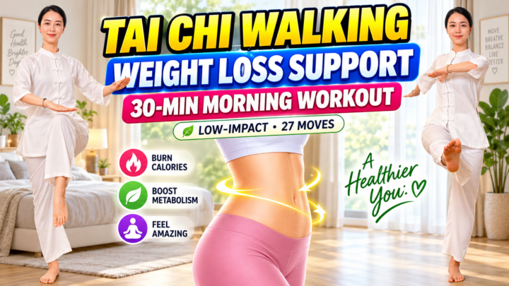 Morning tai chi workout with 27 low-impact full-body movements for balance and mobility